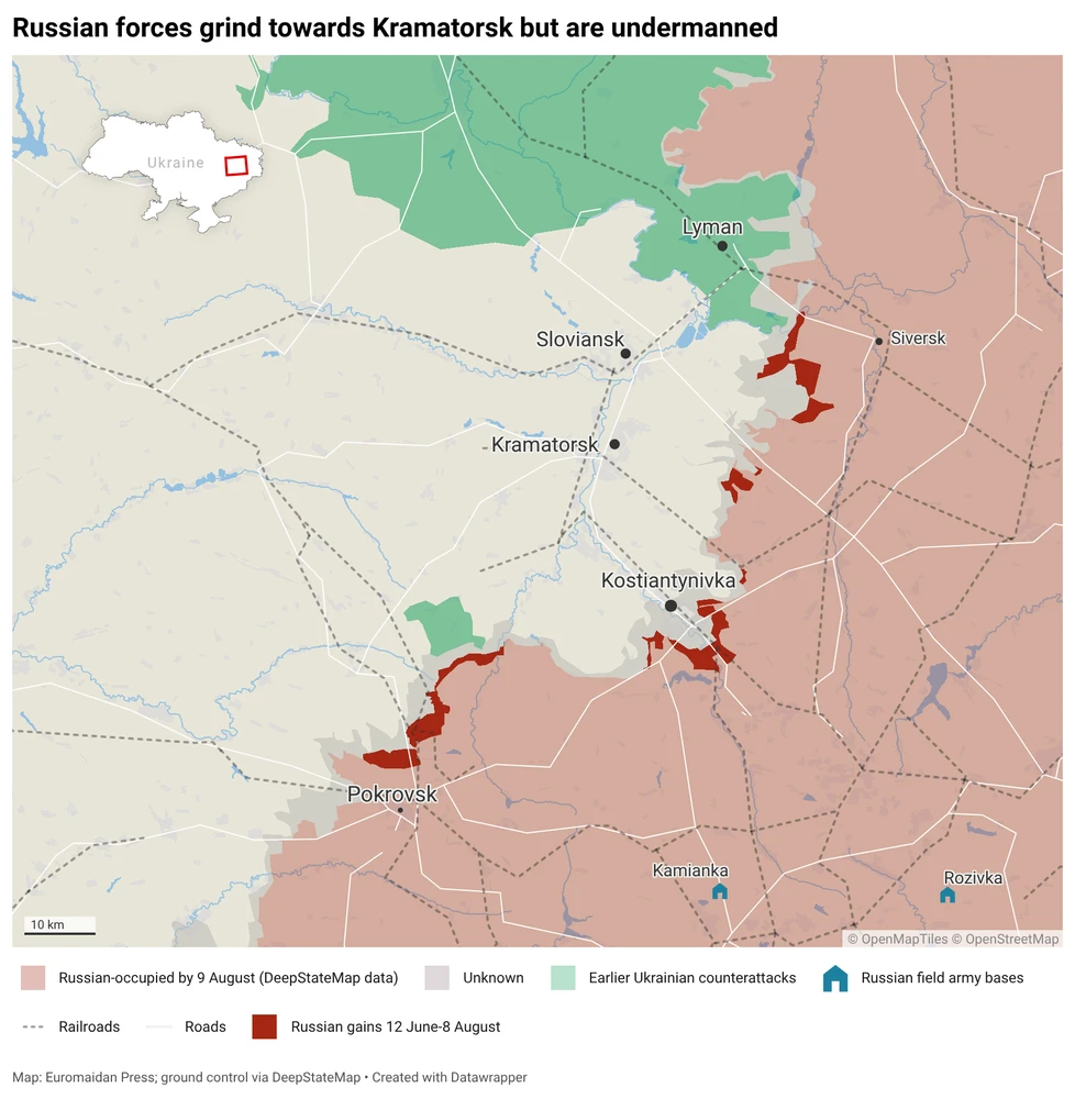 Russian forces advance towards Kramatorsk and Sloviansk, making inroads in the last 2 months