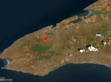russia steers its long-range drones ground towers—kyiv says hit one occupied crimea · post nasa firms satellite data shows fire about 6 km east olenivka chornomorske raion 12 2026 ukraine