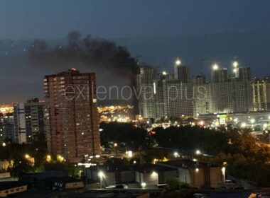 russia claims downed record 1671 drones — fires burn across moscow oblast · post smoke rises over after overnight ukrainian drone attack 18 2026 ukraine news reports