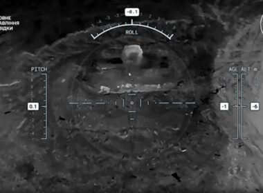 russia hid its pantsir under camouflage nets crimea · post russian pantsir-s1 air defense system covered occupied seen through drone targeting crosshairs moments before strike hur's group 13 early 2026
