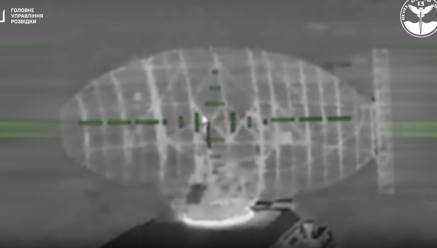two russian radars destroyed crimea one ukrainian sea drone never touched shore · post parol-4 radar interrogator part friend-or-foe identification system seen fpv moments before strike occupied late 2026 video