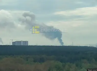 lukoil's perm refinery struck 1530 km ukraine's northern border kyiv confirms · post smoke rises over russia after ukrainian drone strike lukoil-permnefteorgsintez oil 21 2026 morning 08 exilenova ukraine news