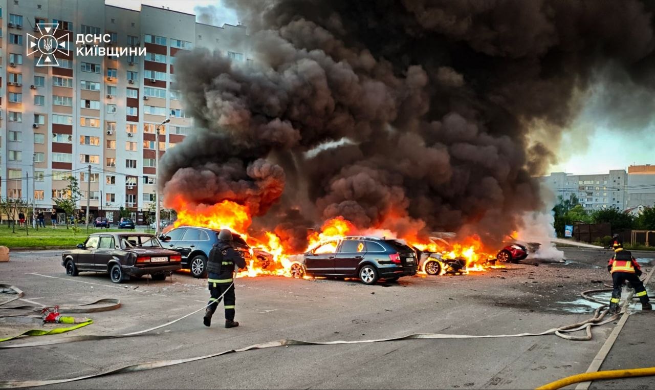 Aftermath of a Russian strike on Kyiv Oblast, 28 August 2026. Photo: Ukraine's State Emergency Service