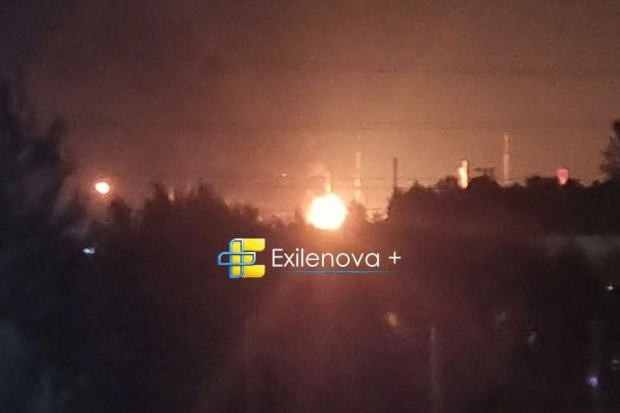 Fire reported at the Kirishi (KINEF) oil refinery in Leningrad region after an overnight drone strike, Aug 30 2026