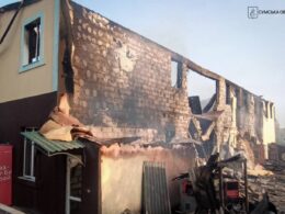Consequences of Russian strikes on Sumy Oblast overnight into 7 August, 2026. Photo: Sumy Oblast Administration