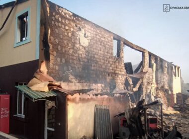 Consequences of Russian strikes on Sumy Oblast overnight into 7 August, 2026. Photo: Sumy Oblast Administration