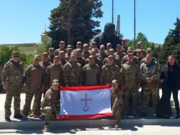 russia calls volunteers they're ukrainian prisoners war forced new combat brigade · post members maksim krivonos detachment which komsomolskaya pravda claimed 2024 numbered hundreds propagandist caption state отряд максима кривоноса