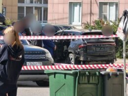 russian aerospace forces officer killed bomb own car st petersburg · post which explosion lieutenant colonel cordoned off slavyanka micro-district russia 27 2026 blown up ukraine news ukrainian reports