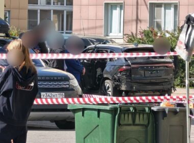 russian aerospace forces officer killed bomb own car st petersburg · post which explosion lieutenant colonel cordoned off slavyanka micro-district russia 27 2026 blown up ukraine news ukrainian reports