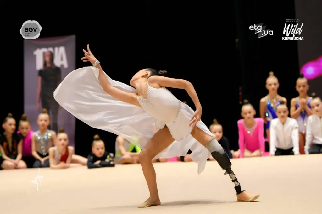 A Russian missile took Oleksandra Paskal's leg at six. At 10, she competes in rhythmic gymnastics across five continents