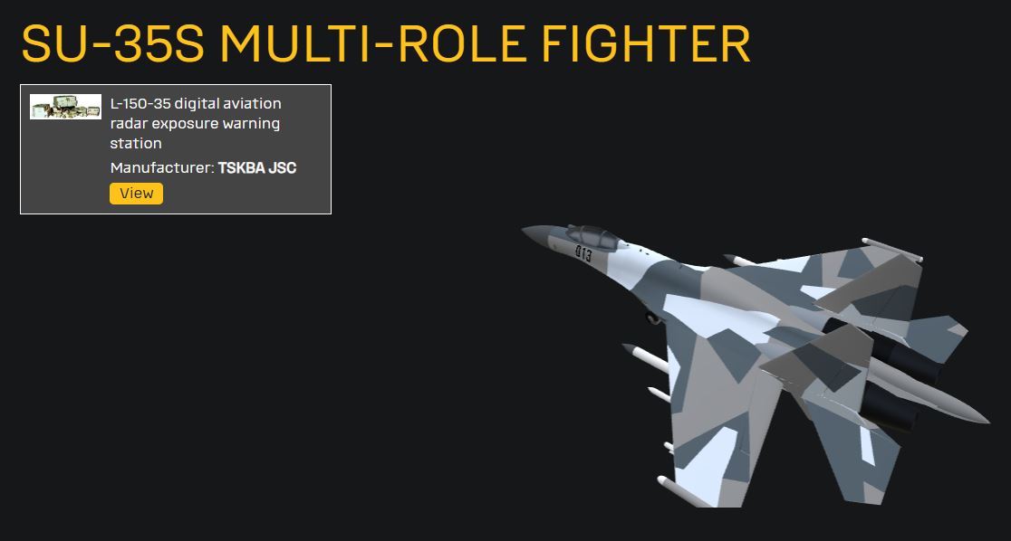 ukraine mapped russia's su-35 down individual control units—and found 22 firms nobody has sanctioned · post interactive 3d model su-35s multirole fighter published ukraine's war&sanctions portal l-150-35 radar warning station