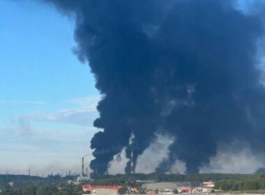 seventh time year ukrainian drones torch top-five russian refinery yaroslavl · post black smoke billows over slavneft-yanos oil after drone strike russia 6 2026 least 4 fires telegram ukraine context