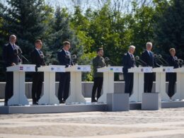six nordic-baltic leaders came kyiv norway put $9 billion figure 2027 support · post ukrainian president volodymyr zelenskyy finland denmark estonia latvia lithuania attend ukraine's state flag day ceremony 23