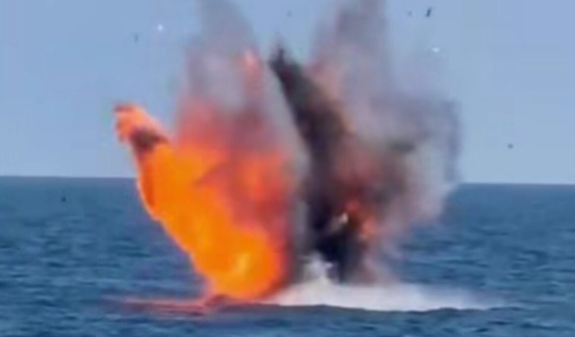 romania found two russian drones bobbing its sea—and didn't wait ask questions · post floating aircraft joined run uncrewed systems drifting neighboring countries' land waters знищення дрейфуючого дрона в чорному