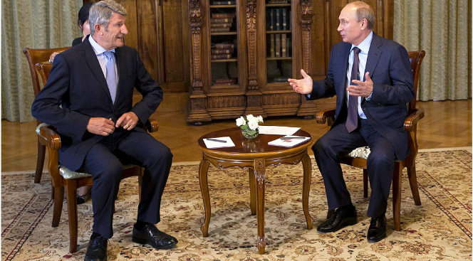 Philippe de Villiers meets Vladimir Putin amid the Malofeyev venture