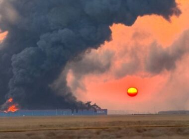 dagestan stavropol krai adygea ukraine's drones worked straight down delivery russia's 2 online store · post fire ozon logistics complex tyube settlement 24 2026 пожежа на території логістичного комплексу у
