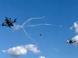 he Ukrainian company WINFLY unveiled the WINFLY Spider, an interceptor equipped with a net-launcher. Source: Militarnyi