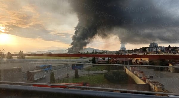 drones hit fuel depots sochi explosives plant 1300 km away same night · post fires russian city after ukrainian drone strike 4 2026 пожежі у російському місті сочі внаслідок удару
