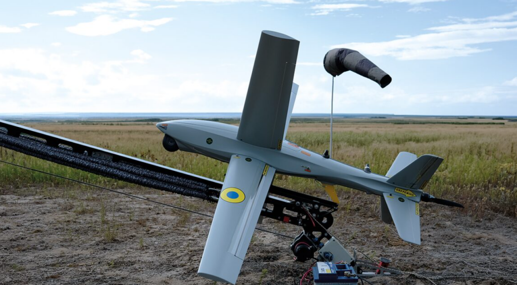 Ukraine's RAM-2X, an X-winged loitering munition. Source: Ukrspecsystems