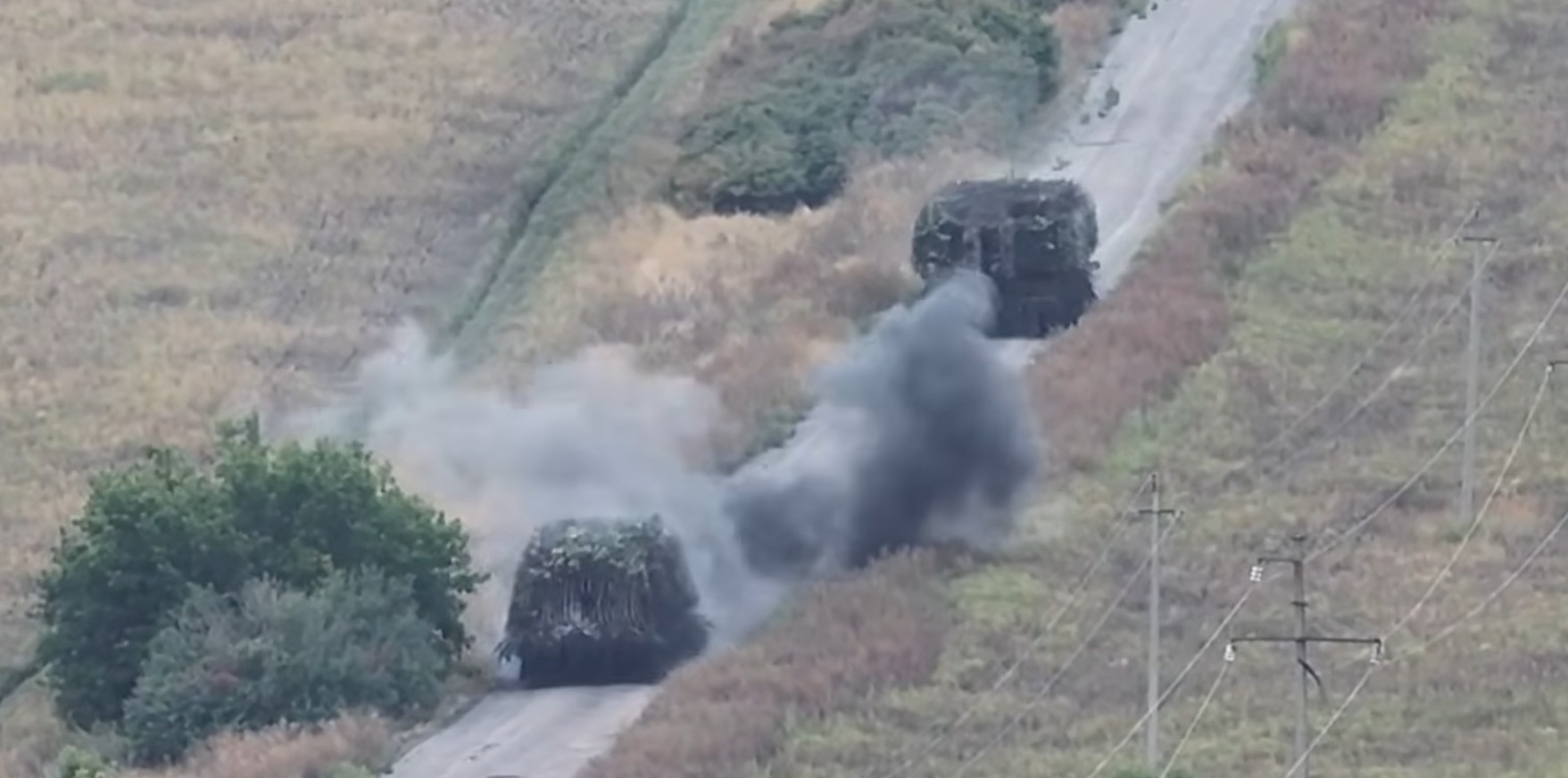 475th Assault Regiment tanks under drone escort.