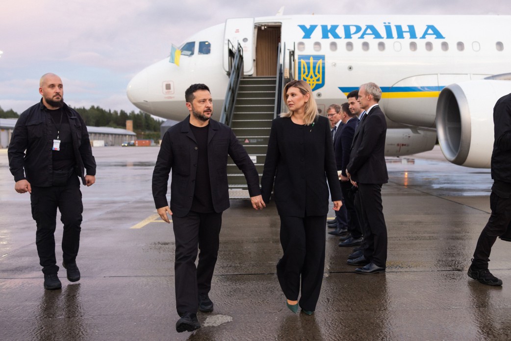 Ukrainian President Volodymyr Zelenskyy and his wife Olena Zelenska in Norway. Source: The Presidential Office of Ukraine