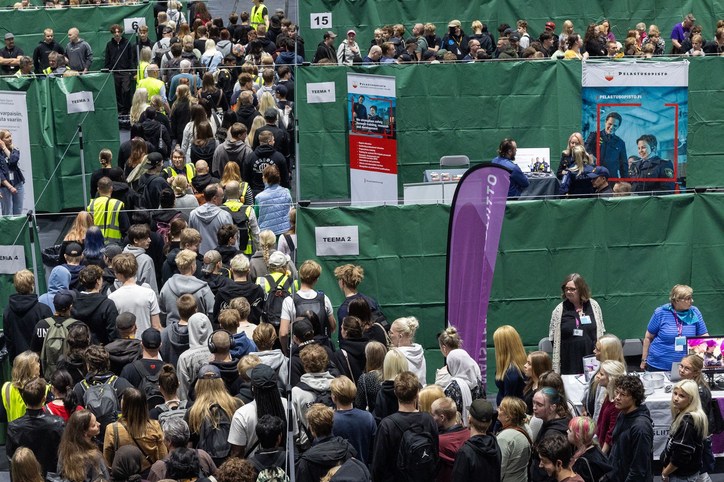 Finland ran Europe's largest civil defense drill since World War II inside a shelter carved under a sports arena