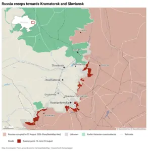 Sloviansk kramatorsk mykolaivka map