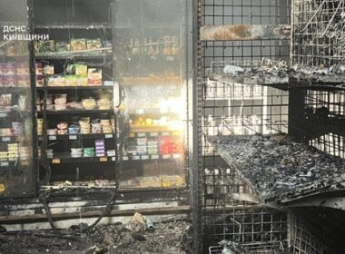 Aftermath of the Russian strike on a store in Kyiv Oblast, September 30, 2026.