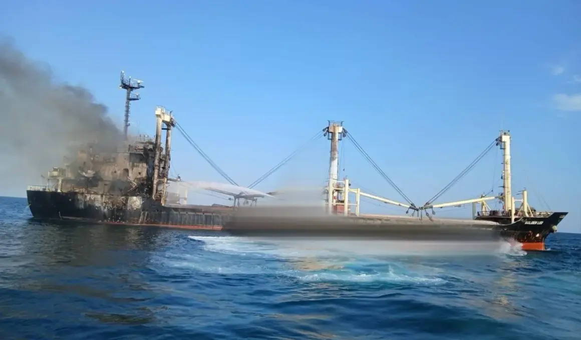 russian black sea attacks low danube waters push eu seek alternative routes ukrainian grain exports · post civilian bulk carrier golden leo ablaze after missiles hit left odesa cargo corn