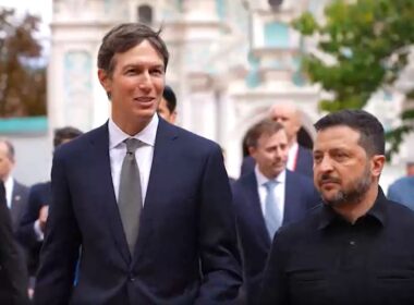 ukraine put its own peace proposals table two envoys reached kyiv first time · post jared kushner envoy president donald trump ukrainian volodymyr zelenskyy outside st sophia's cathedral 6 2026