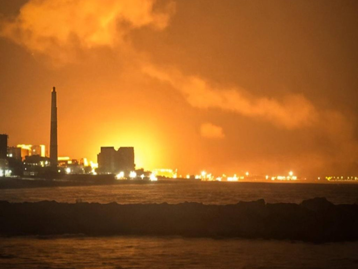 Makhachkala port in Russia’s Dagestan after Ukraine’s reported strike on its oil infrastructure on 10 September 2026. Photo: Ukraine's Special Operations Forces