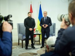 Ukrainian President Volodymyr Zelenskyy and Canadian Prime Minister Mark Carney in Canada, 10 September 2026. Photo: Zelenskyy on Telegram