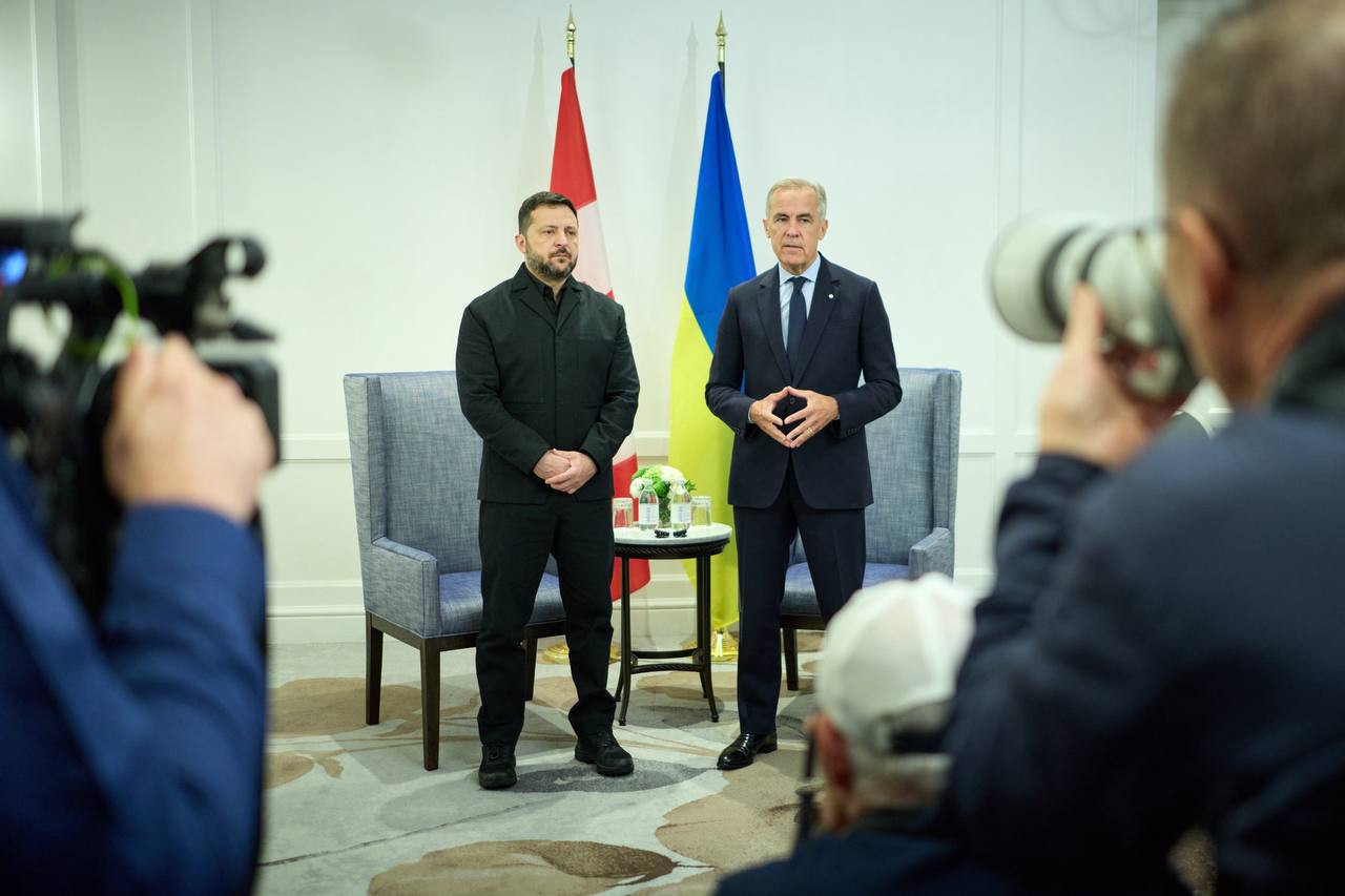 Ukrainian President Volodymyr Zelenskyy and Canadian Prime Minister Mark Carney in Canada, 10 September 2026. Photo: Zelenskyy on Telegram