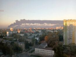 one refinery night moscow ufa now samara—ukraine working through russia's fuel chain · post smoke plume burning kuibyshev stretching across samara skyline 22 2026 exilenova 5877644049043362820 ukraine news ukrainian reports