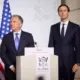 US envoys Steve Witkoff and Jared Kushner at the Coalition of the Willing summit at the Élysée Palace, 6 January 2026. Photo: Presidential Office