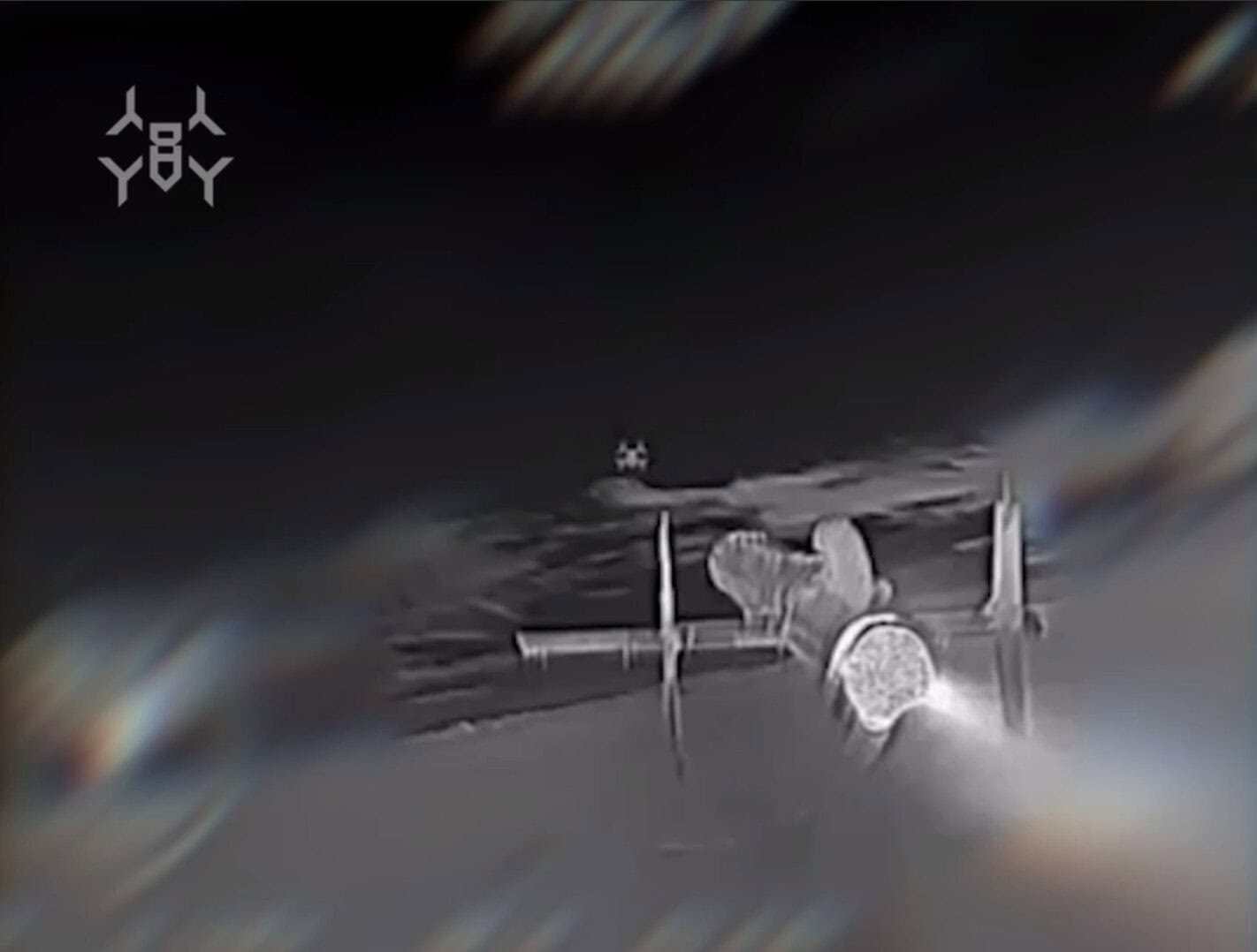 ukraine's jet-drone kill rate just hit 55% russia's answer $12 billion make more · post geran-5 small cruise missile sights sting s interceptor drone герань-5 в прицилі дрона-перехоплювача стоп-кадр з