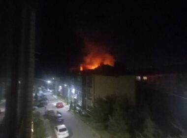 drones hit rostov-on-don second straight night—osint monitors say military airbase likely target again · post fire over after ukrainian drone attack 18 2026 пожежа у російському ростові унаслідок атаки українських