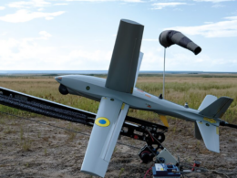 Ukraine's RAM-2X, an X-winged loitering munition. Source: Ukrspecsystems
