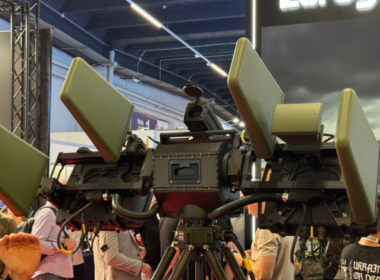Ai-Petri, an electronic-warfare system that jams drones and can even disrupt Russian glide bombs at Poland's MSPO 2026 expo. Source: Oboronka