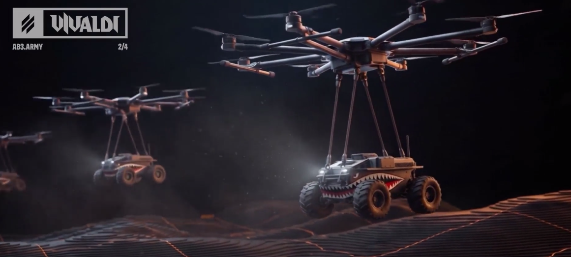 For the first time, Ukraine has dropped ground robots behind Russian lines from the air amid the Operation Vivaldi, protecting Ukraine's fortress cities in Donetsk Oblast. Source: The scheme by the 3rd Army Corps