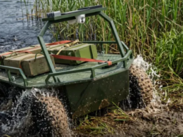 Ukraine's new amphibious ground drone. Source: Ukraine's Defense Ministry