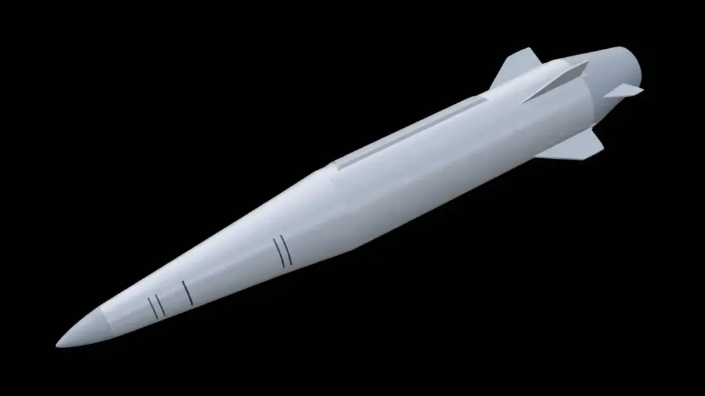 3D model of the Kh-47M2 Kinzhal missile. Photo: Ukraine’s Ministry of Defence