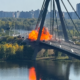 russia's drones keep targeting bridges kyiv can't easily replace—now northern crossing cratered · post explosion bridge ukraine 4 2026 20261004111959-2727 (1) news ukrainian reports