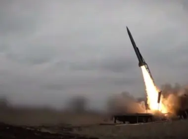 Illustrative photo of a Ukrainian-made missile launch.