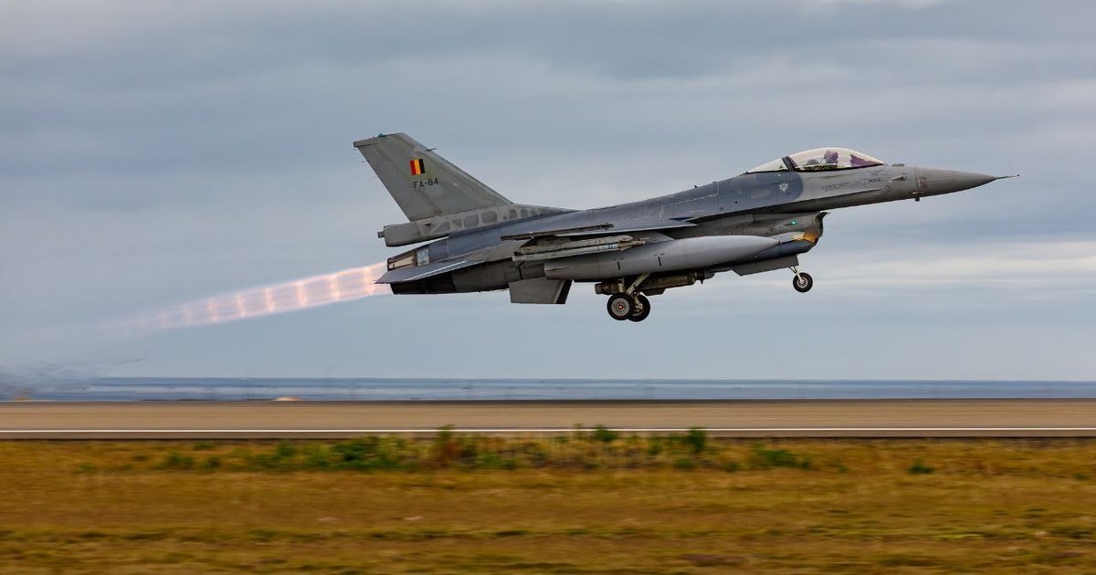 belgium send three f-16 fighter jets maintenance delays keep ukraine using · post belgian jet belgium-f-16-takes-off news ukrainian reports