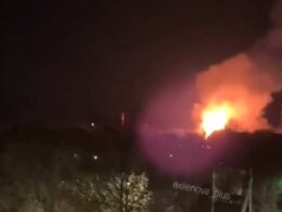drones reportedly hit russian weapons plant near moscow washington kyiv sanctioned · post fire jsc 75 arsenal serpukhov oblast 22 2026 exilenova+ ukraine news ukrainian reports