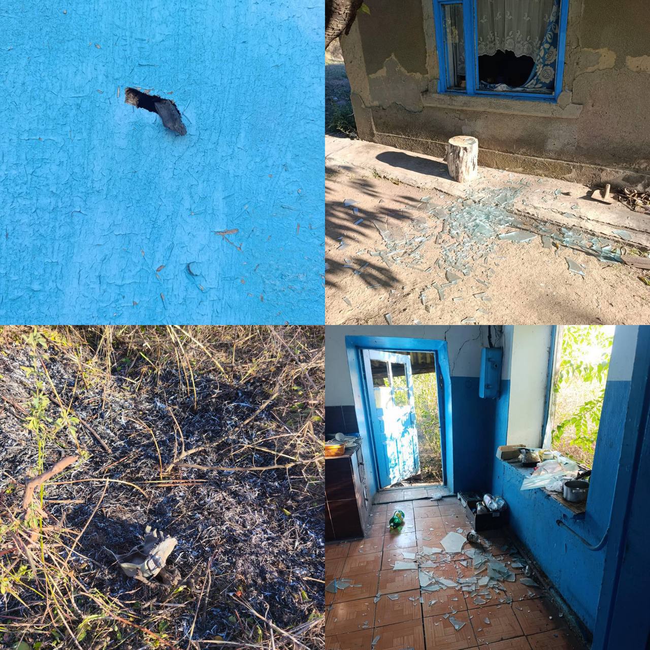 Fragments of Russian drones or missiles that struck Moldovan territory on 3 October 2026. Photo: Moldovan Police via Newsmaker