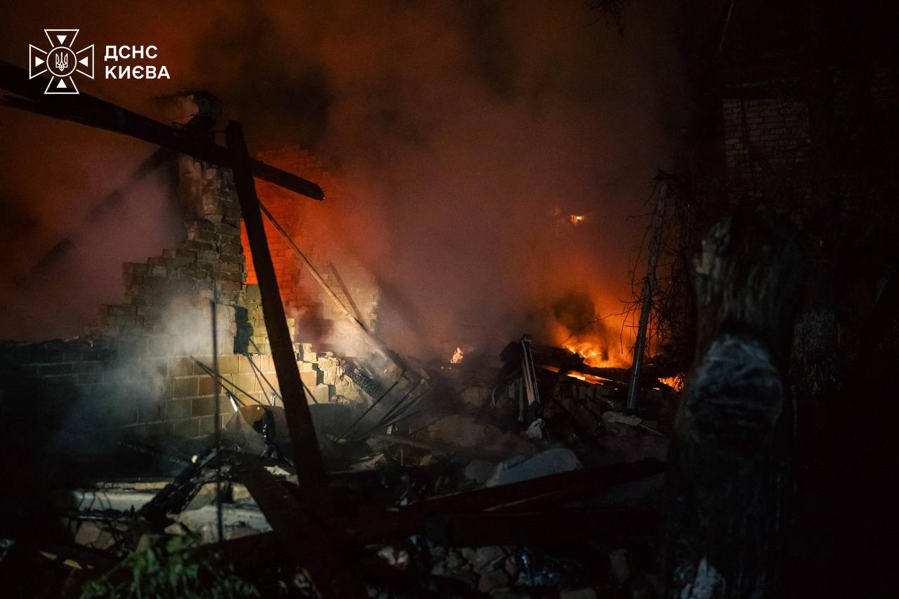 russian strike in Kyiv